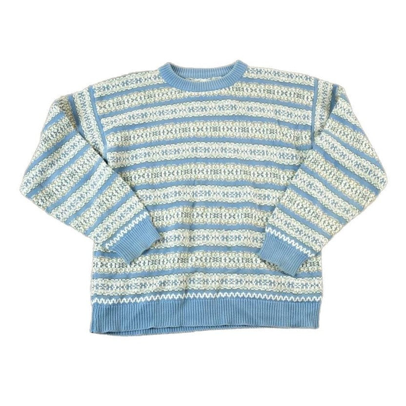 Vintage 1990s Royal Robbins Knit Abstract Pattern Crewneck Sweater Men's Small from propervintagecanada