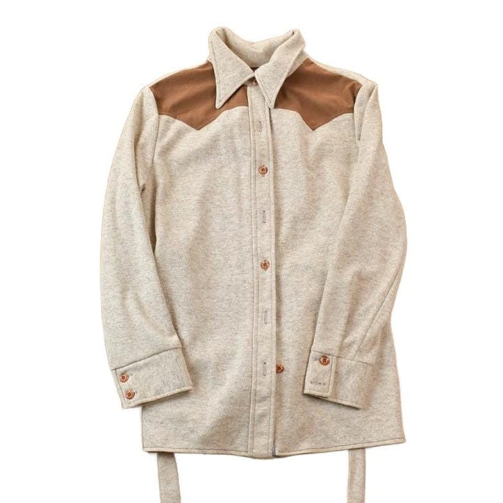 Vintage 1990s rrrruss South Western Style Button Up Rodeo Shirt Women's M from propervintagecanada