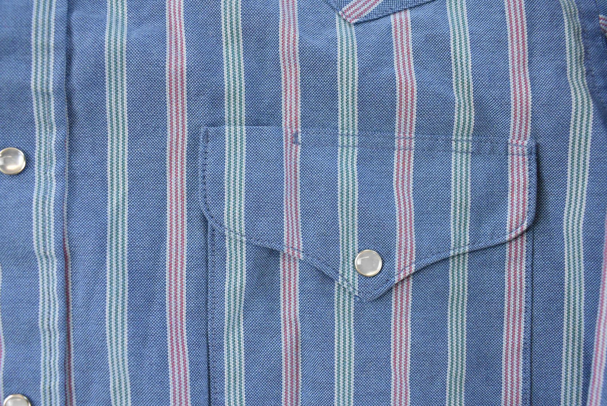 Vintage 1990s Ruddock Western Plaid Flannel Pearl Snap Shirt Men's L from propervintagecanada