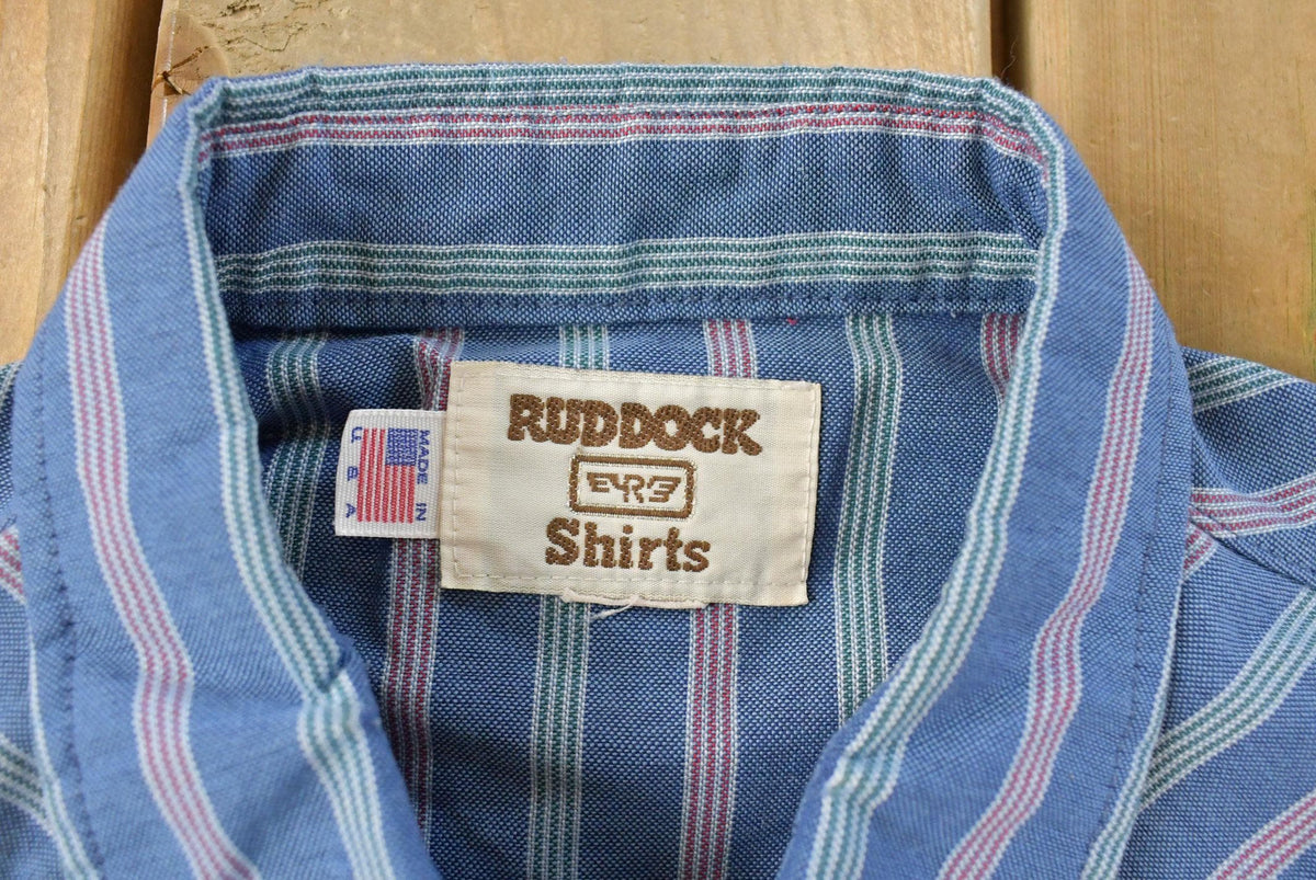 Vintage 1990s Ruddock Western Plaid Flannel Pearl Snap Shirt Men's L from propervintagecanada