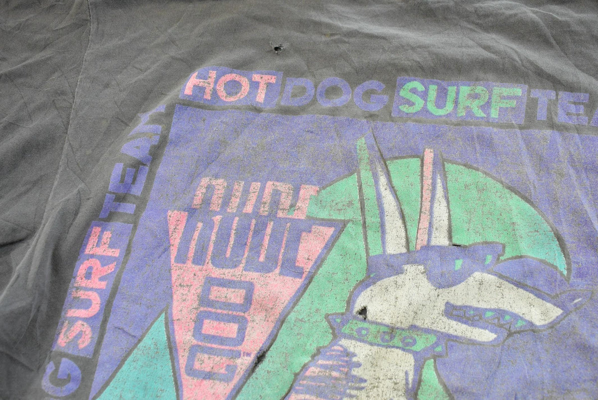 Vintage 1990s Rude Dog Hot Dog Surf Team T-Shirt Men's L from propervintagecanada