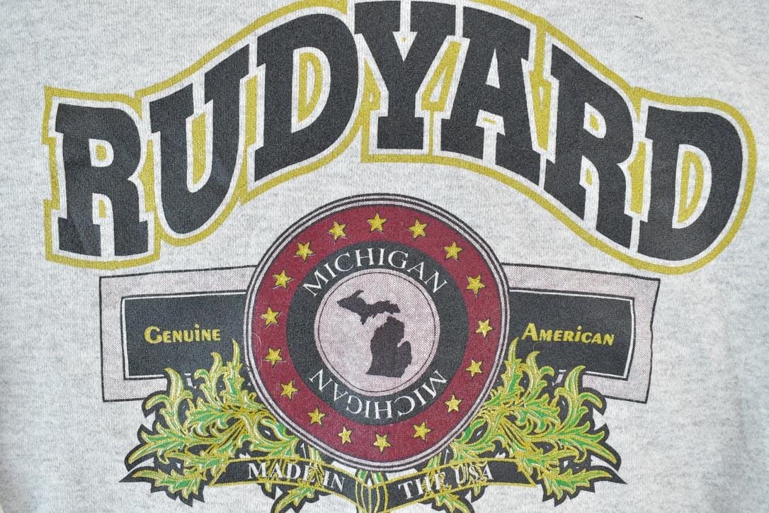 Vintage 1990s Rudyard Michigan Crewneck Sweatshirt Made In USA Men's Large from propervintagecanada