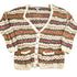 Vintage 1990s Ruff Hewn Striped Knit Cardigan Sweater Men&