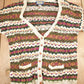 Vintage 1990s Ruff Hewn Striped Knit Cardigan Sweater Men's Large from propervintagecanada