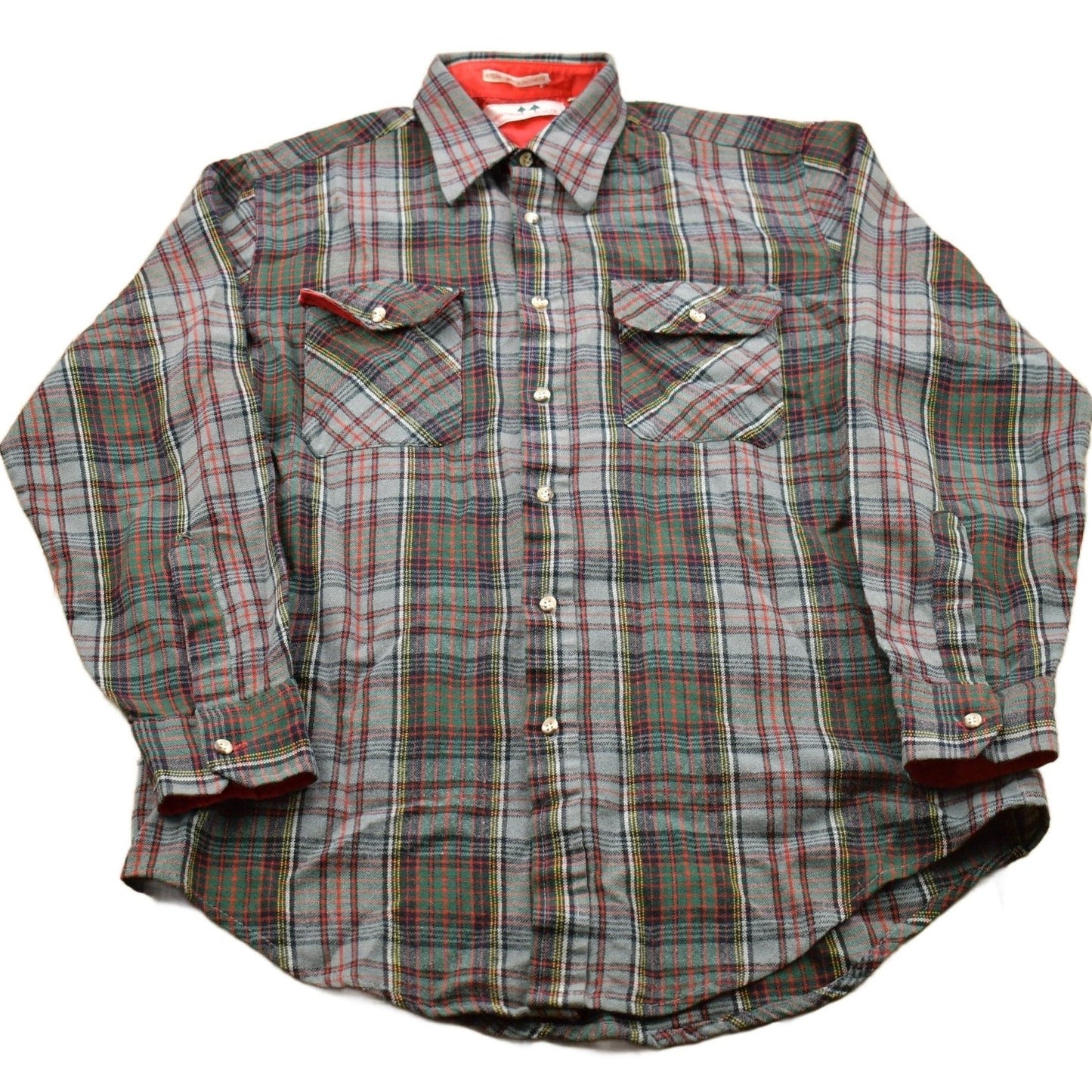 Vintage 1990s Ruggedwear By B.O.G. Plaid Flannel Button Up Shirt Men's M from propervintagecanada