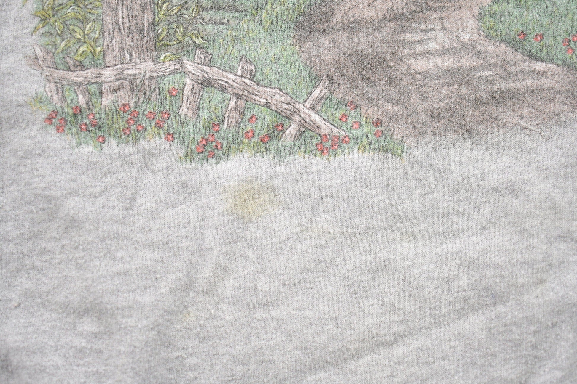 Vintage 1990s Rural Theme Crewneck Sweater Men's Small from propervintagecanada