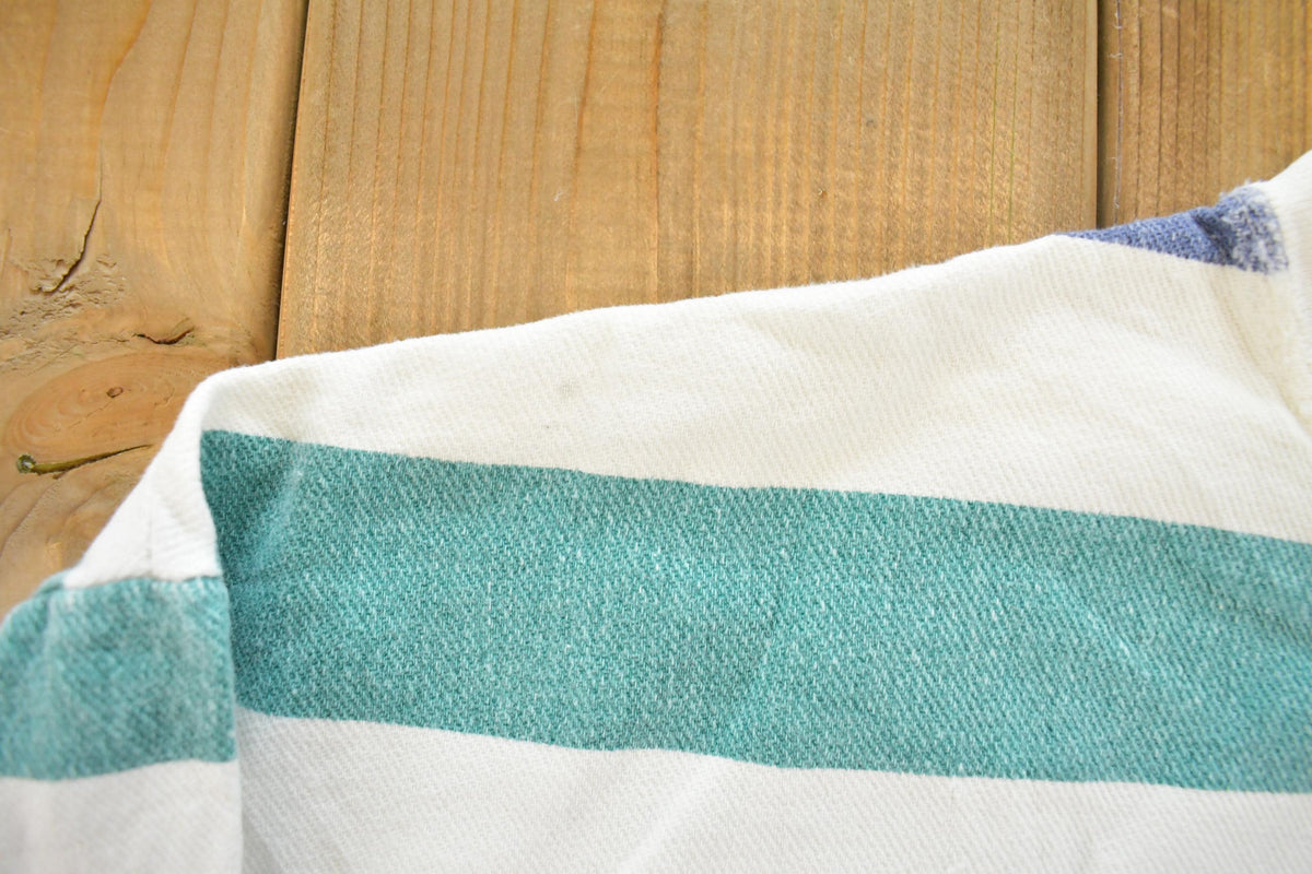 Vintage 1990s Rush Distressed Striped Crewneck Sweatshirt Men's XL from propervintagecanada