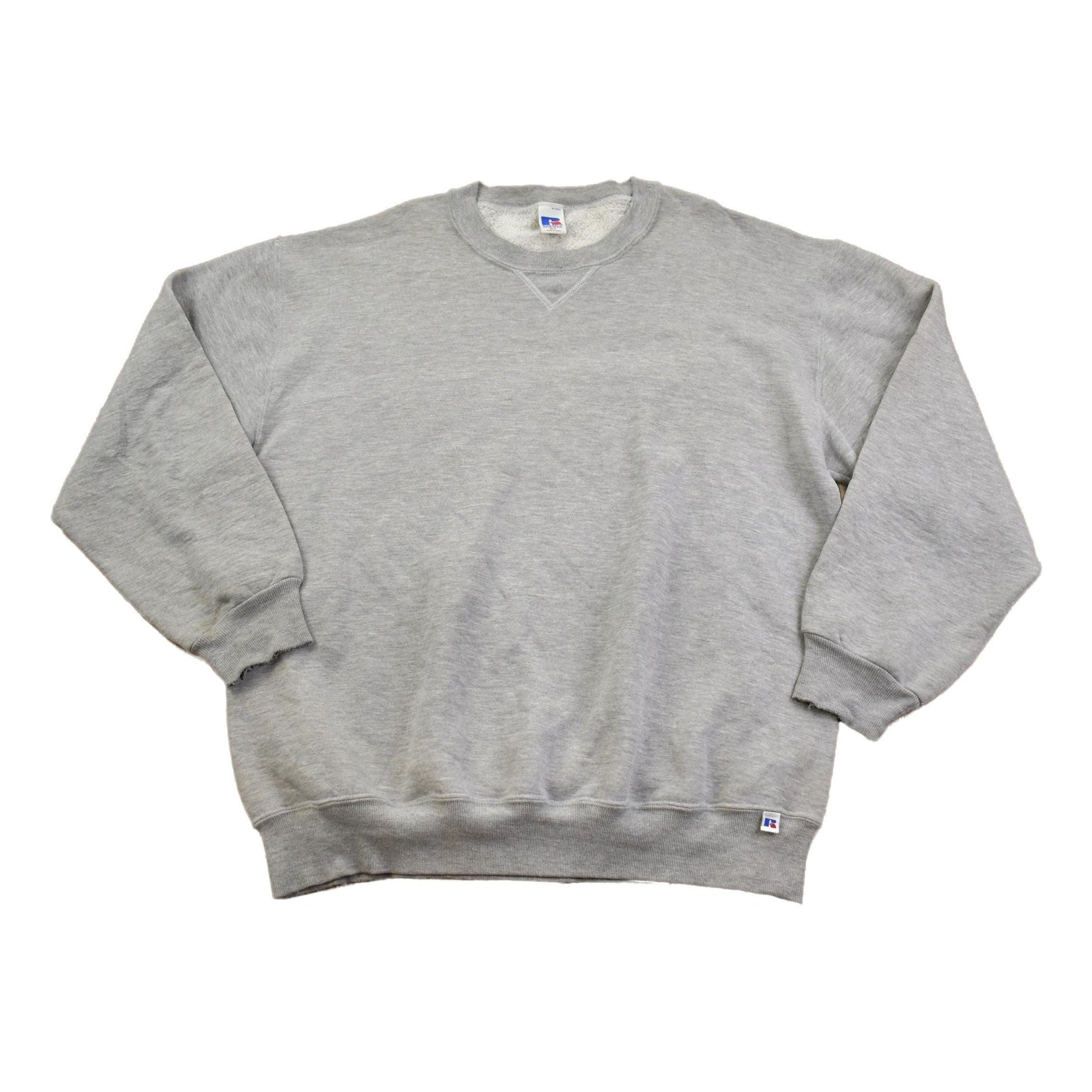 Vintage 1990s Russel Athletic Blank Crewneck Sweatshirt Made In USA Men's XL from propervintagecanada