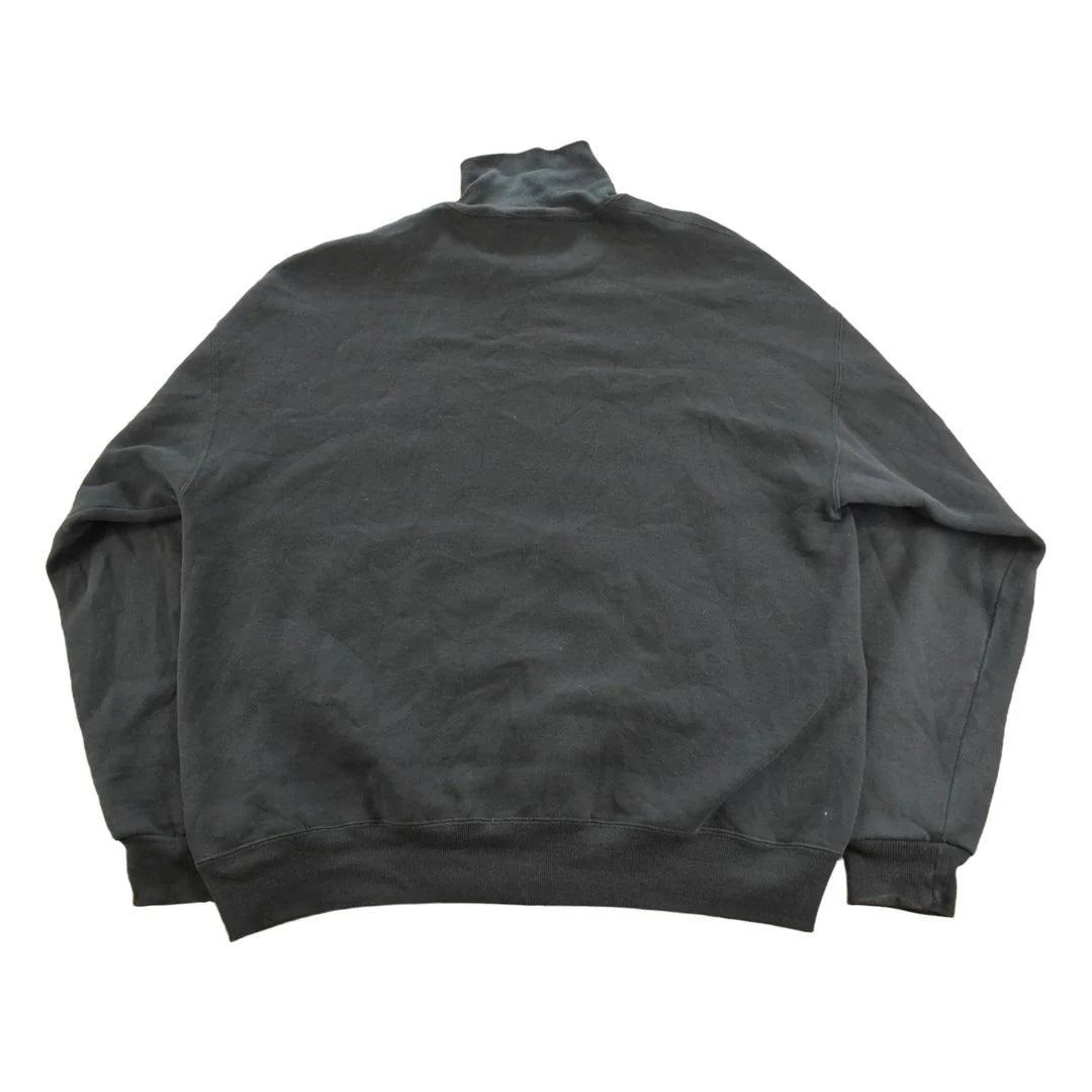 Vintage 1990s Russell Athletic Blank Black Turtleneck Sweatshirt Men's L from propervintagecanada