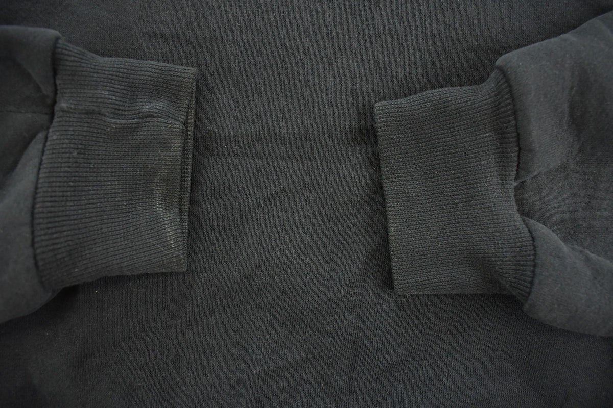 Vintage 1990s Russell Athletic Blank Black Turtleneck Sweatshirt Men's L from propervintagecanada