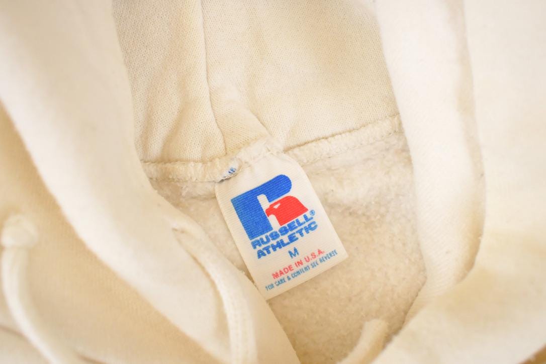 Vintage 1990s Russell Athletic Blank Hoodie Sweatshirt Men's M from propervintagecanada