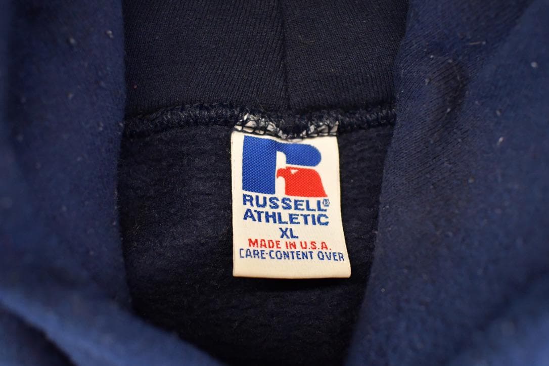 Vintage 1990s Russell Athletic Blank Hoodie Sweatshirt Mens XL from propervintagecanada