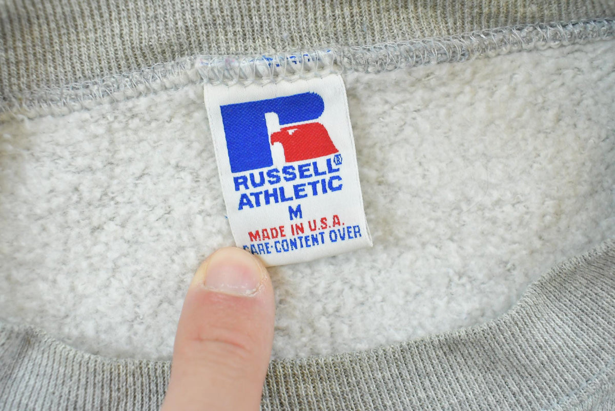 Vintage 1990s Russell Athletic Connecticut Huskies University Embroidered Crewneck Men's M from propervintagecanada