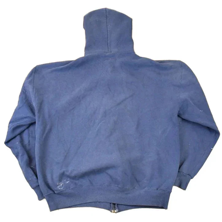 Vintage 1990s Russell Athletic Full Zip Blank Hoodie Sweatshirt Men's L from propervintagecanada