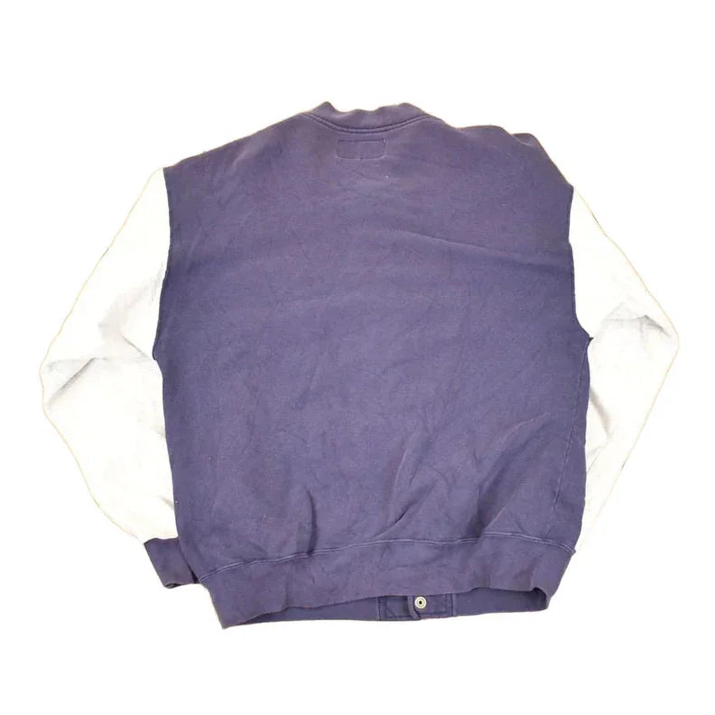 Vintage 1990s Russell Athletic High Cotton CWRU University Button Up Crewneck Sweater Men's L / Made In USA / 90's State Sportswear from propervintagecanada