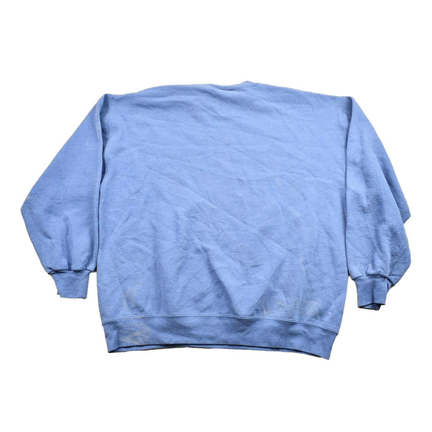 Vintage 1990s Russell Athletics Blank Blue Crewneck Sweatshirt Men's XL from propervintagecanada