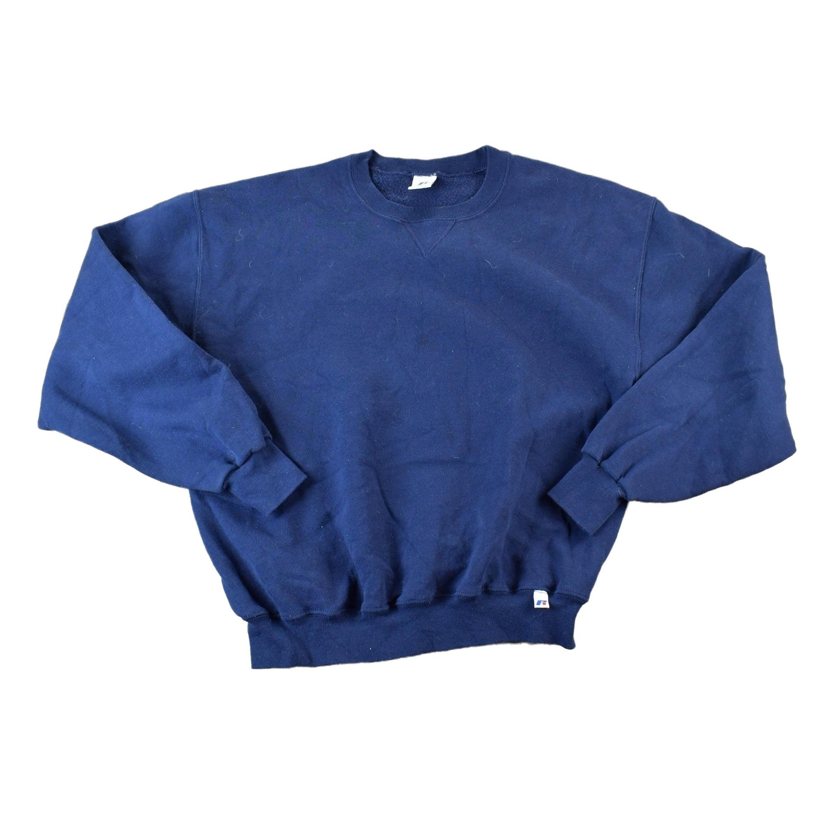 Vintage 1990s Russell Athletics Blank Crew Neck Sweatshirt Men's Large from propervintagecanada