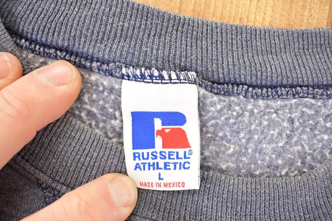 Vintage 1990s Russell Athletics Blank Crewneck Sweatshirt Mens L from propervintagecanada