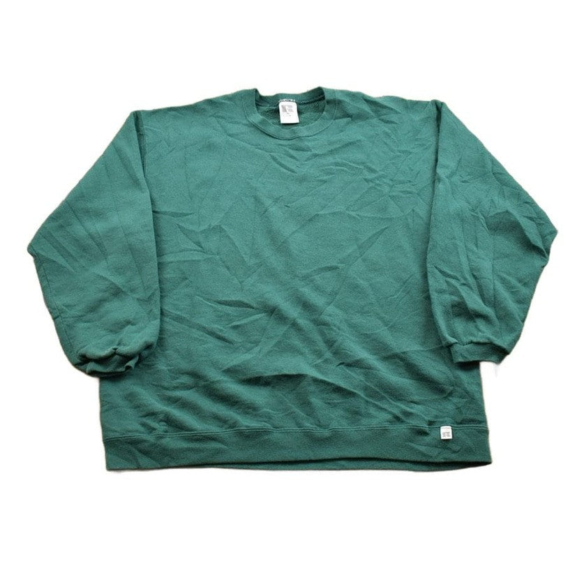 Vintage 1990s Russell Athletics Blank Green Crewneck Sweatshirt Men's Medium from propervintagecanada