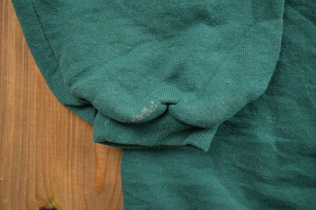 Vintage 1990s Russell Athletics Blank Green Crewneck Sweatshirt Men's Medium from propervintagecanada