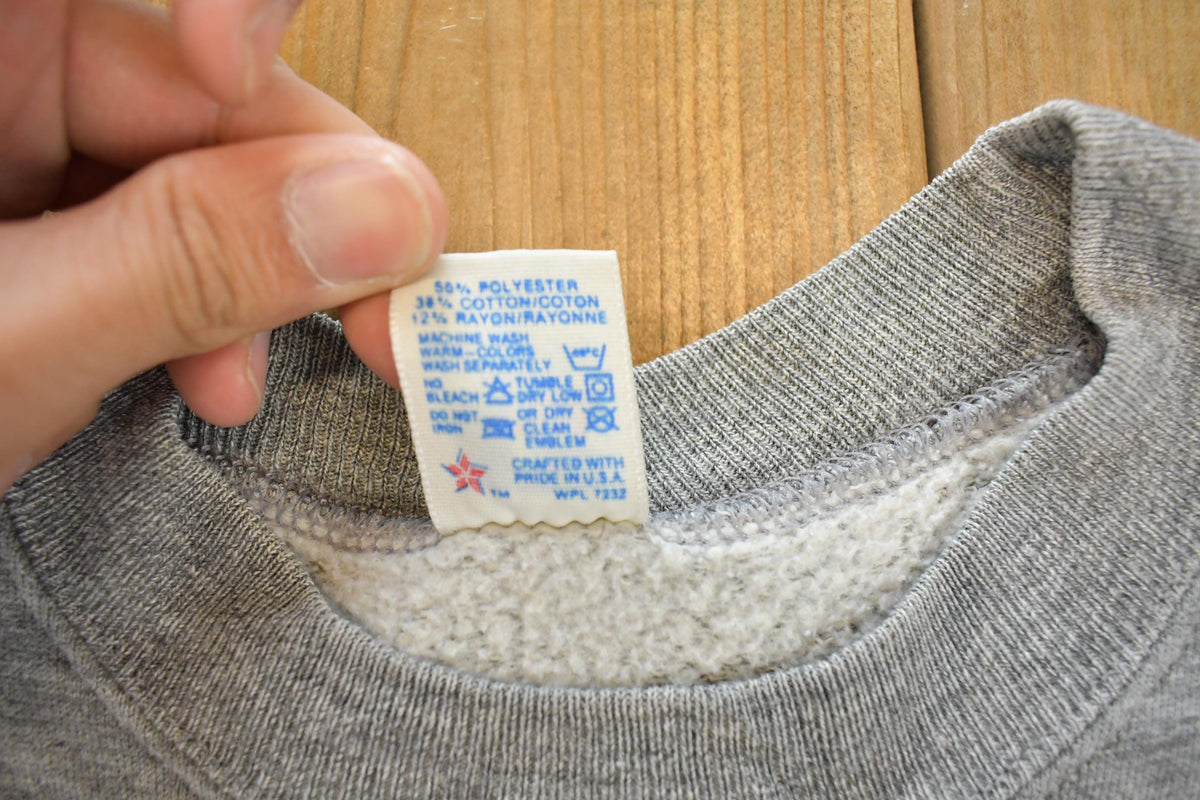Vintage 1990s Russell Athletics Blank Heather Gray Crewneck Sweatshirt Men's L / 90s Streetwear / Made In USA / Athleisure / Basics from propervintagecanada
