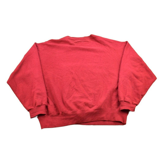 Vintage 1990s Russell Athletics Blank Red Crewneck Sweatshirt Men's Medium from propervintagecanada