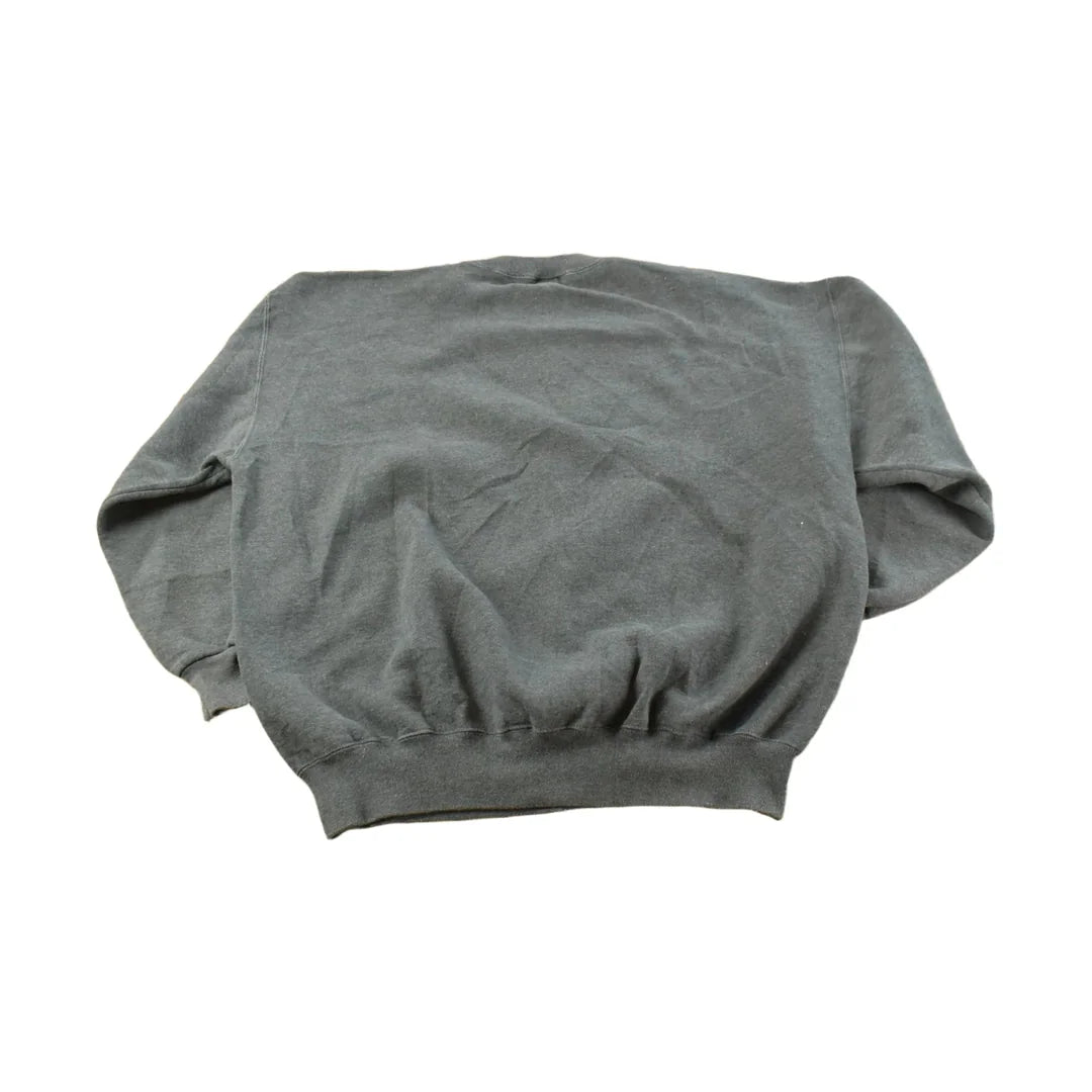 Vintage 1990s Russell Athletics Dark Gray Blank Crewneck Sweatshirt Men's XL from propervintagecanada