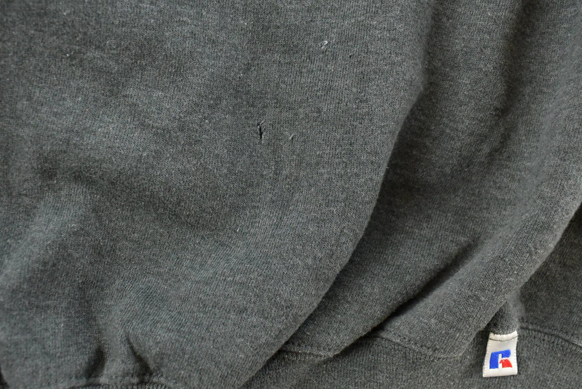 Vintage 1990s Russell Athletics Dark Gray Blank Crewneck Sweatshirt Men's XL from propervintagecanada