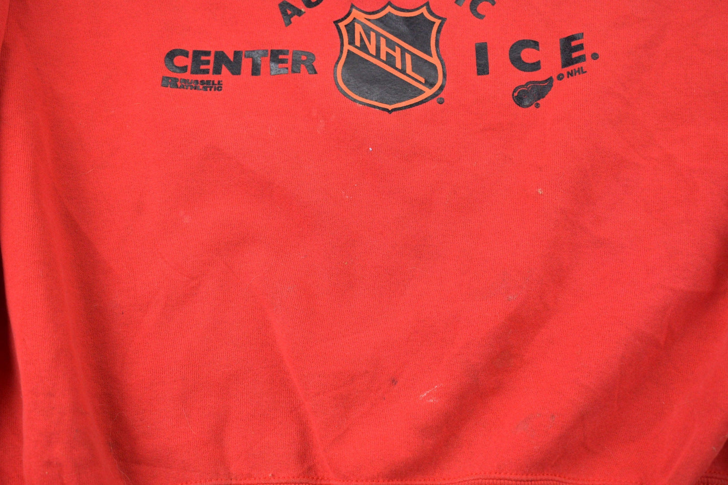 Vintage 1990s Russell Athletics Detroit Red Wings NHL Graphic Sweatshirt Men's 2XL from propervintagecanada