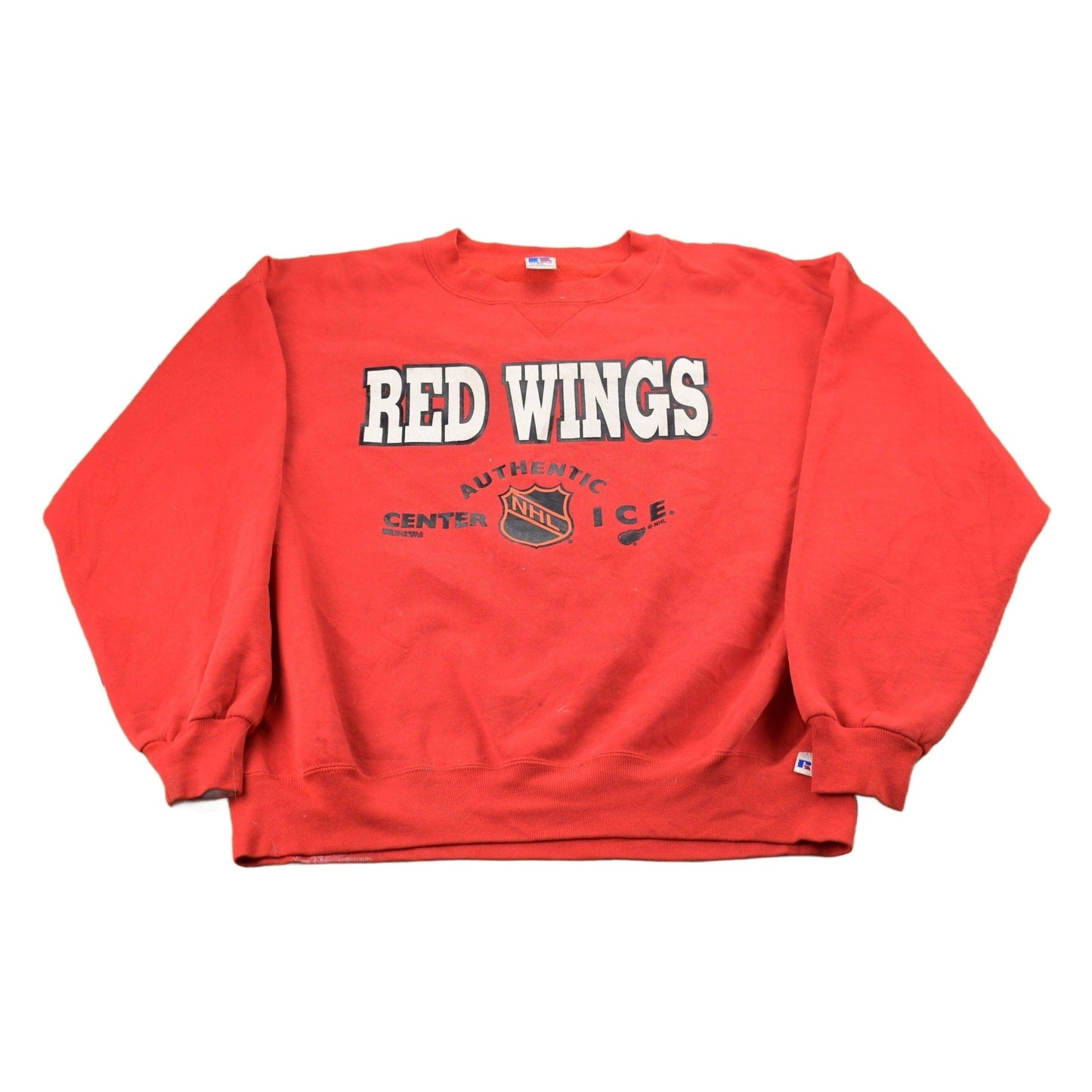 Vintage 1990s Russell Athletics Detroit Red Wings NHL Graphic Sweatshirt Men's 2XL from propervintagecanada