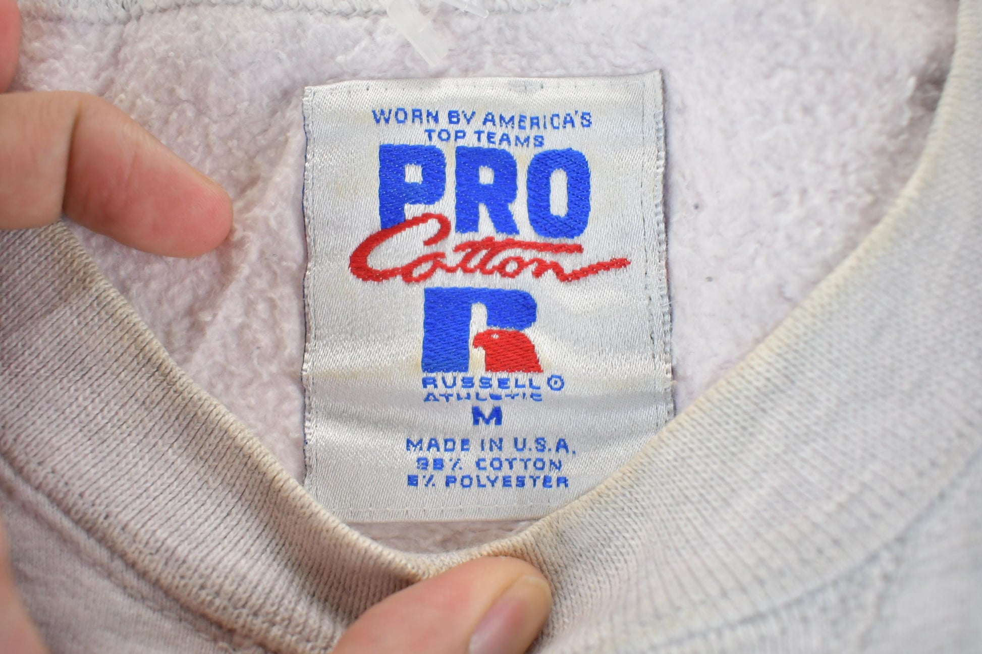 Vintage 1990s Russell Augustana Collegiate Volleyball Crewneck Men's Medium from propervintagecanada