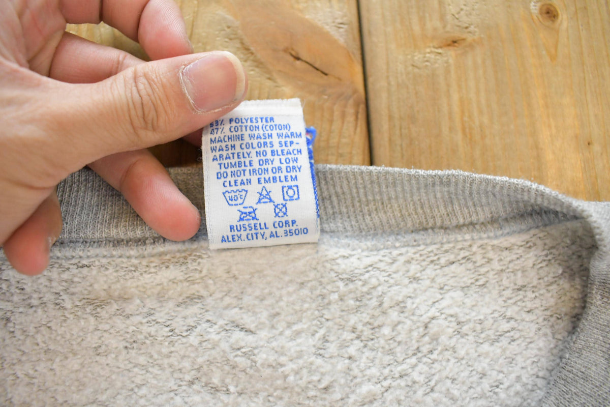 Vintage 1990s Russell Blank Heather Gray Crewneck Sweatshirt Men's 2XL / Essentials / Athleisure / 90s Streetwear / Made In USA / Layering from propervintagecanada