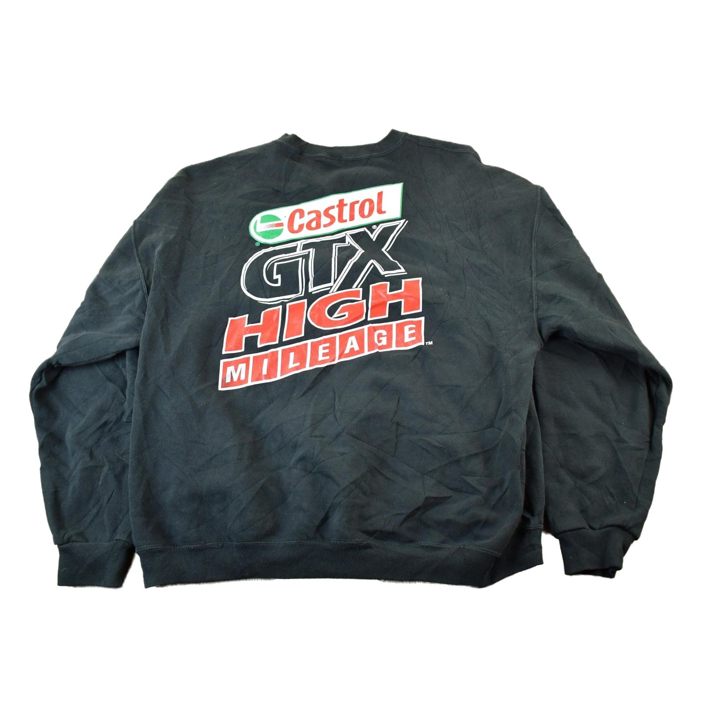 Vintage 1990s Russell Castrol Crewneck Sweatshirt Men's XL from propervintagecanada