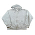Vintage 1990s Russell Full Zip Blank Grey Hoodie Sweatshirt Men&
