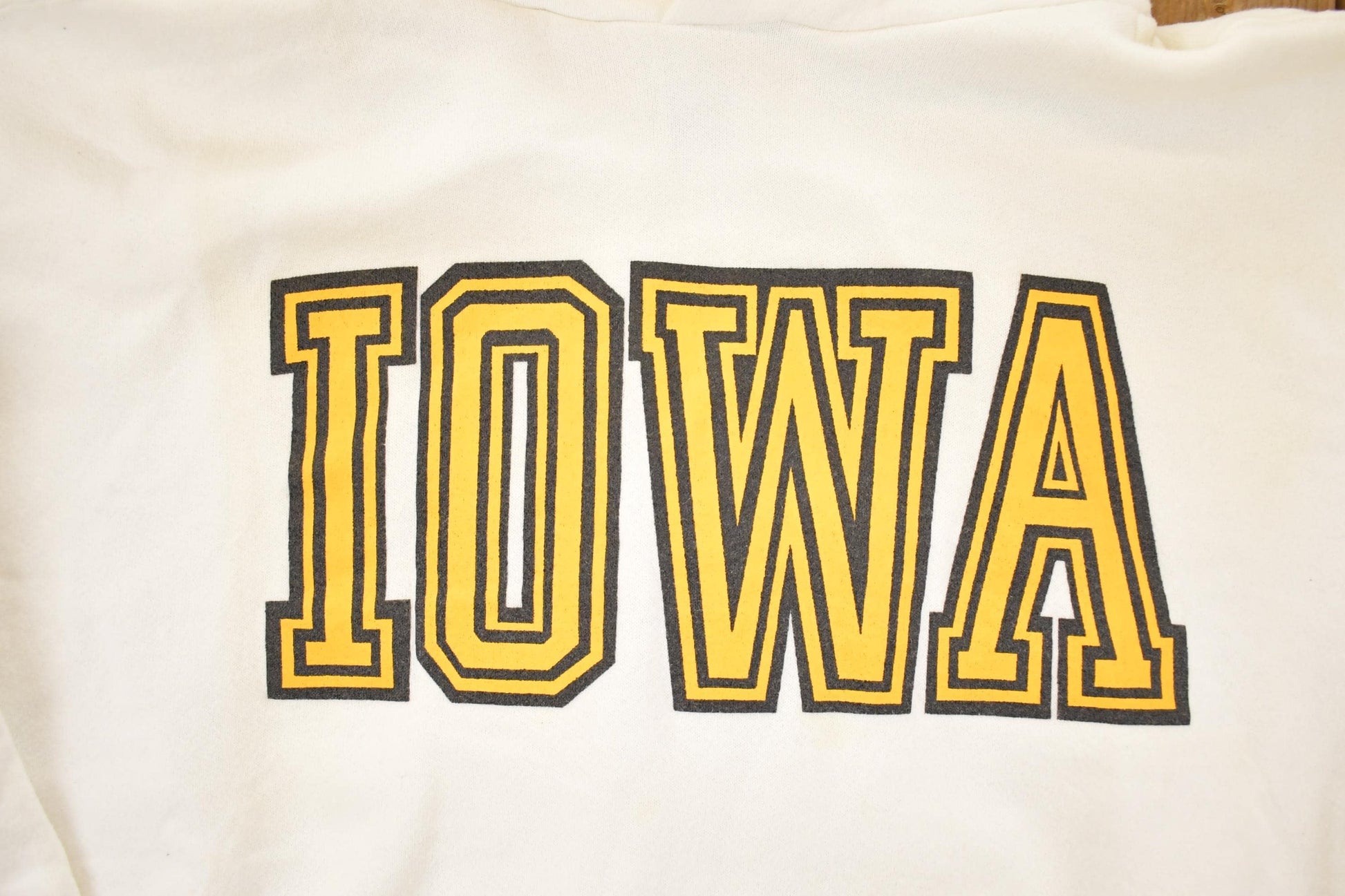 Vintage 1990s Russell Iowa Hawkeyes University Hoodie Sweater Men's L from propervintagecanada