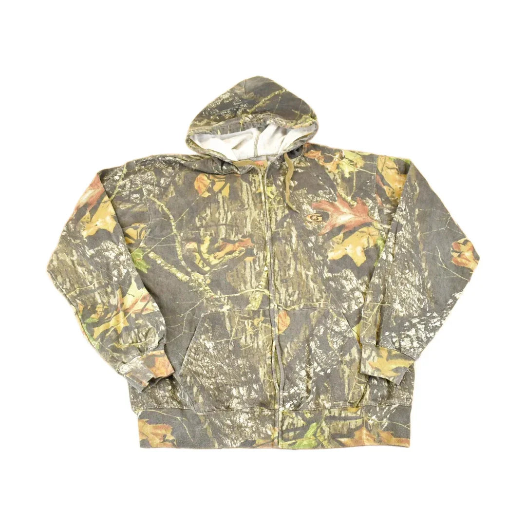 Vintage 1990s Russell Outdoors Realtree Camo Hoodie Sweatshirt Men's XL from propervintagecanada