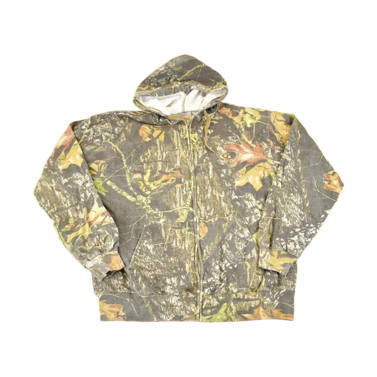 Vintage 1990s Russell Outdoors Realtree Camo Hoodie Sweatshirt Men's XL from propervintagecanada