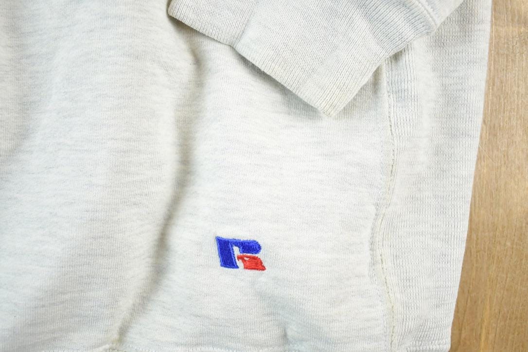 Vintage 1990s Russell Pro Cotton Property Of Blacklick Valley Football Cross Grain University Crewneck Mens XL from propervintagecanada