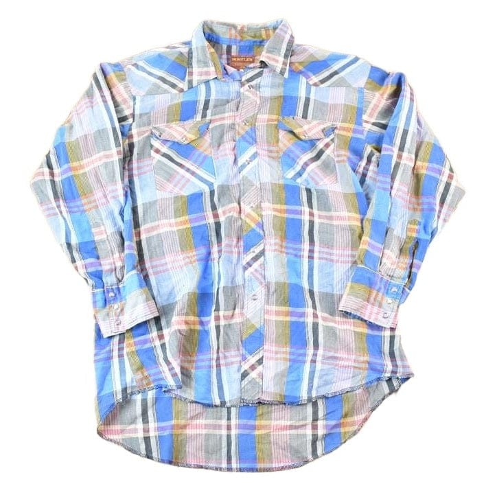 Vintage 1990s Rustler By Wrangler Western Style Button Up Shirt Men's Large from propervintagecanada