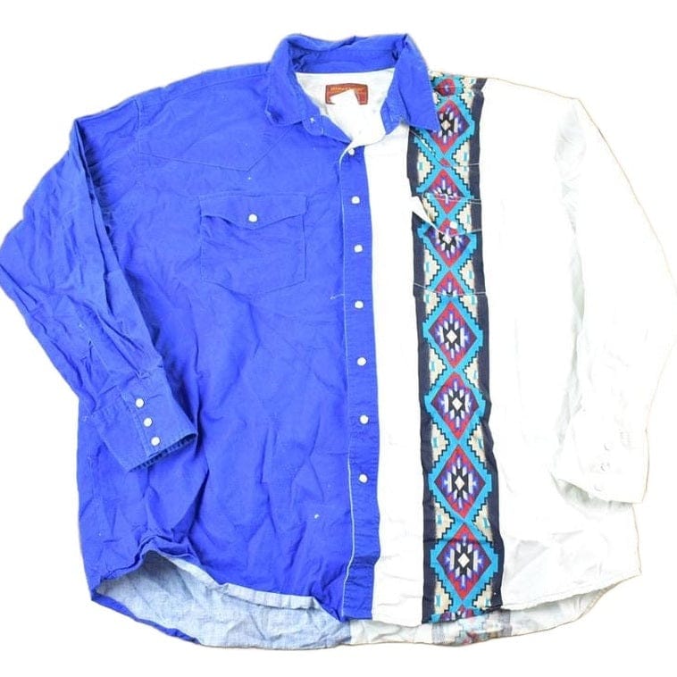 Vintage 1990s Rustler By Wrangler Western Style Button Up Shirt Men's XXL from propervintagecanada