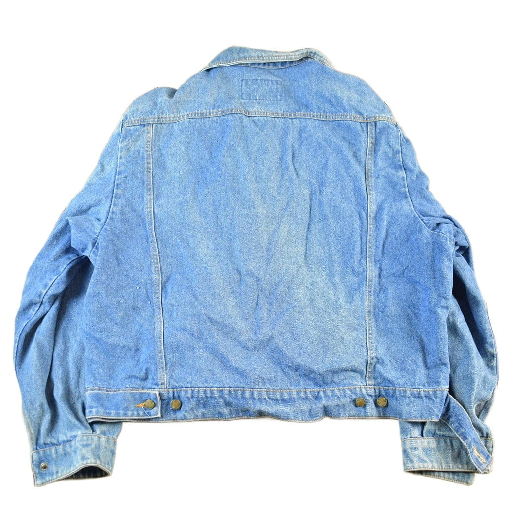 Vintage 1990s Rustler Denim Jean Trucker Jacket Men's Large from propervintagecanada