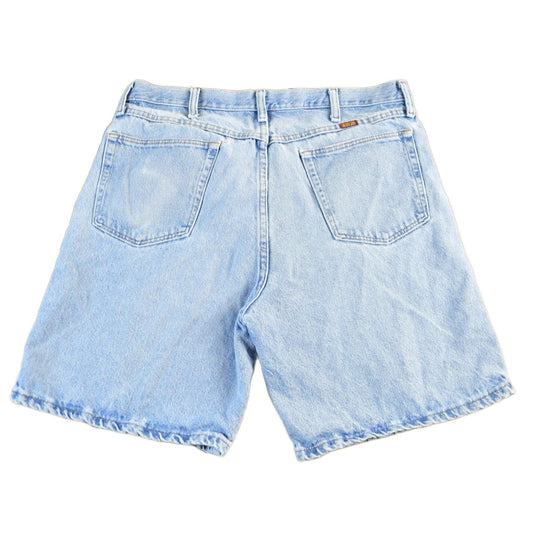 Vintage 1990s Rustler Distressed Denim Shorts Men's 35 from propervintagecanada