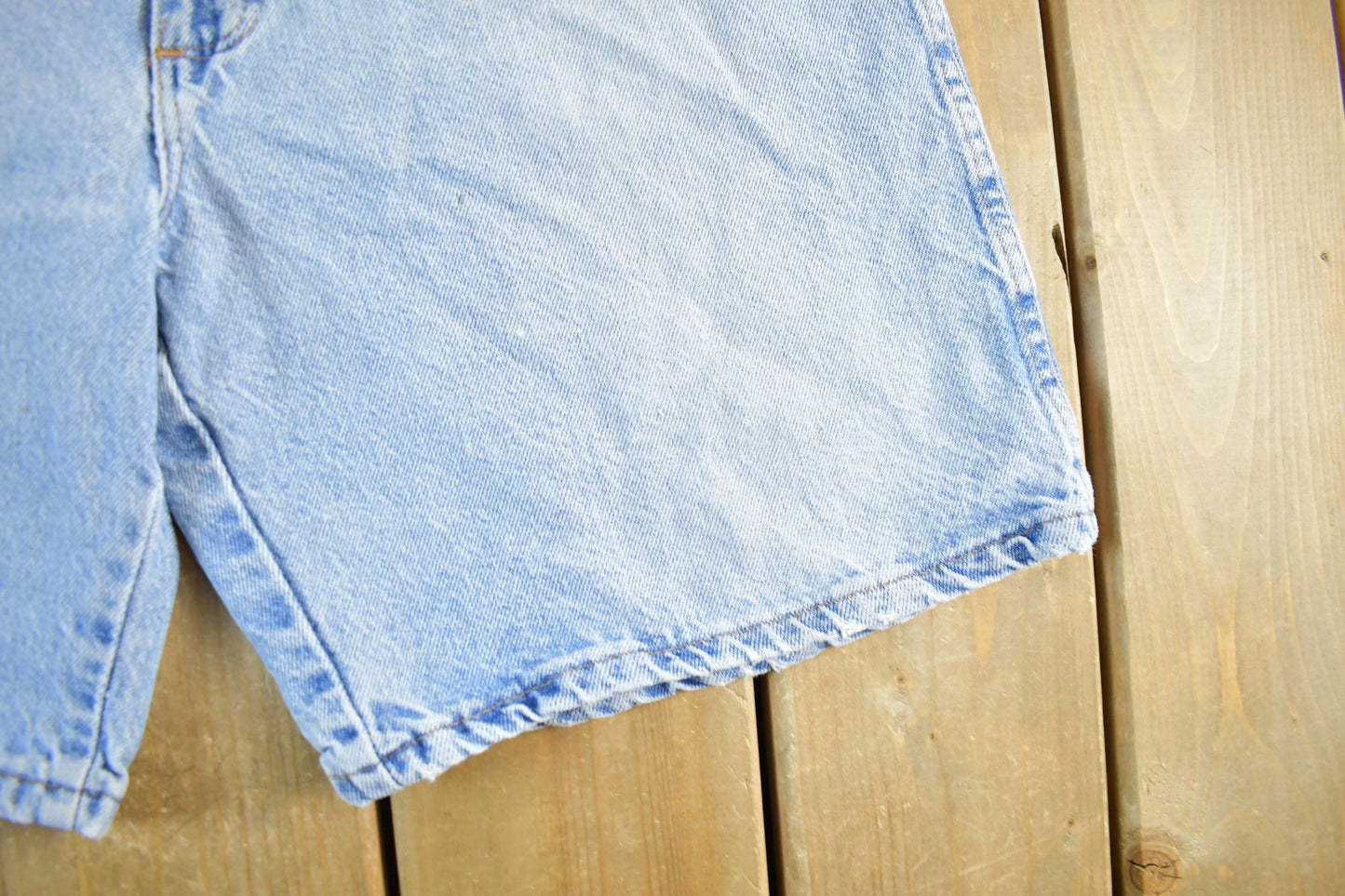 Vintage 1990s Rustler Distressed Denim Shorts Men's 35 from propervintagecanada