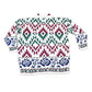 Vintage 1990s S Louis Knit Abstract Pattern Holiday Crewneck Sweater Mens XL from propervintagecanada