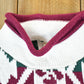 Vintage 1990s S Louis Knit Abstract Pattern Holiday Crewneck Sweater Mens XL from propervintagecanada