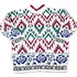 Vintage 1990s S Louis Knit Abstract Pattern Holiday Crewneck Sweater Mens XL from propervintagecanada