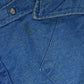 Vintage 1990s Saddle King Western Denim South Western Style Pearl Snap Button Up Rodeo Shirt Men's XL from propervintagecanada