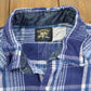 Vintage 1990s Saddle King Western Style Heavy Button Up Shirt Men's XL from propervintagecanada