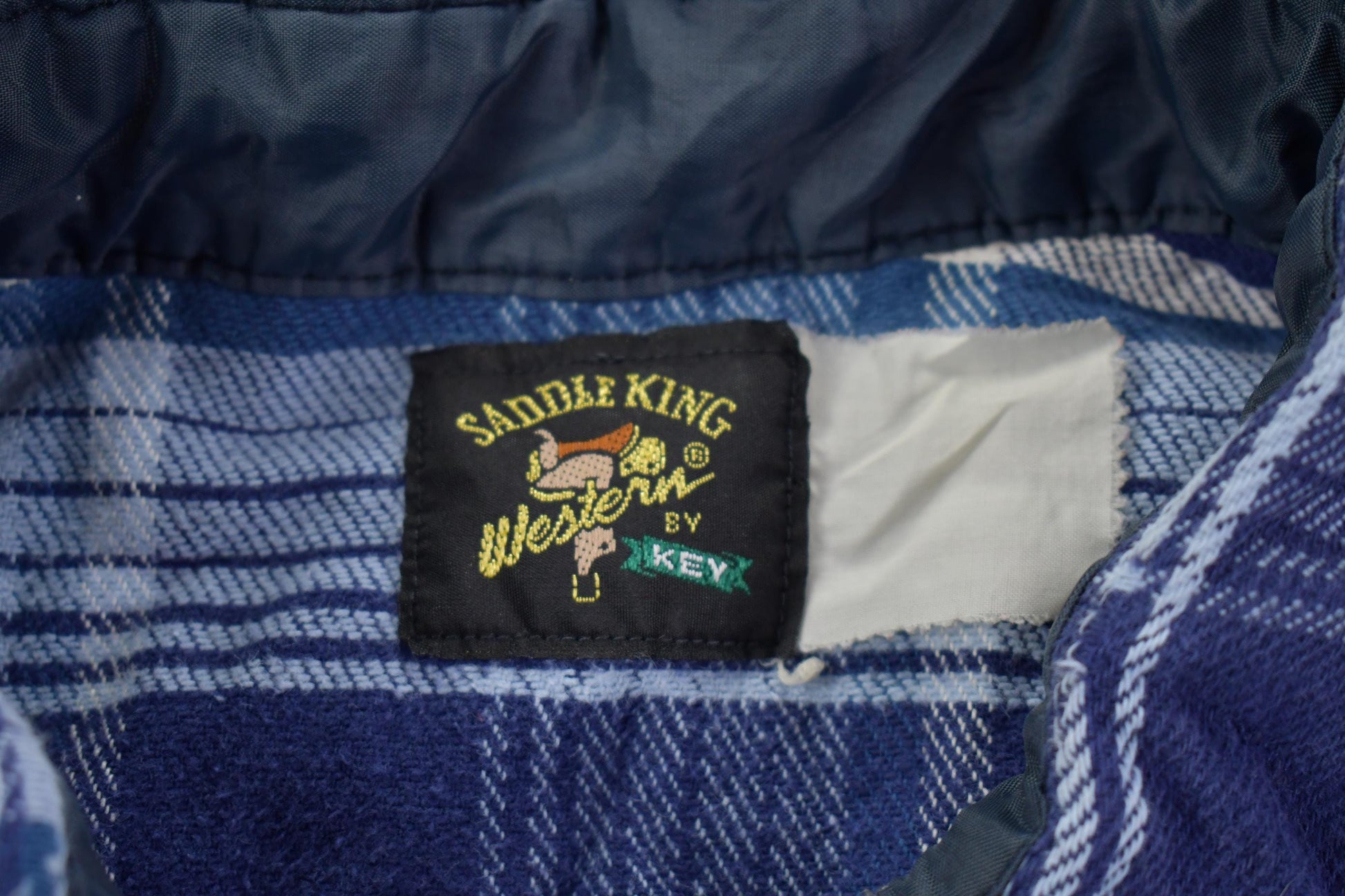 Vintage 1990s Saddle King Western Style Heavy Button Up Shirt Men's XL from propervintagecanada