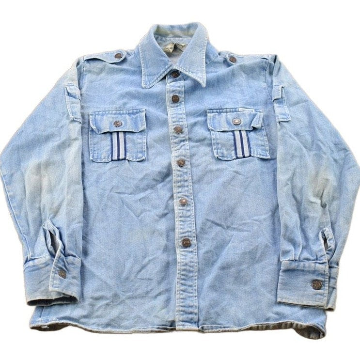 Vintage 1990s Saddlehorn Jean Button Up Shirt Men's Medium from propervintagecanada